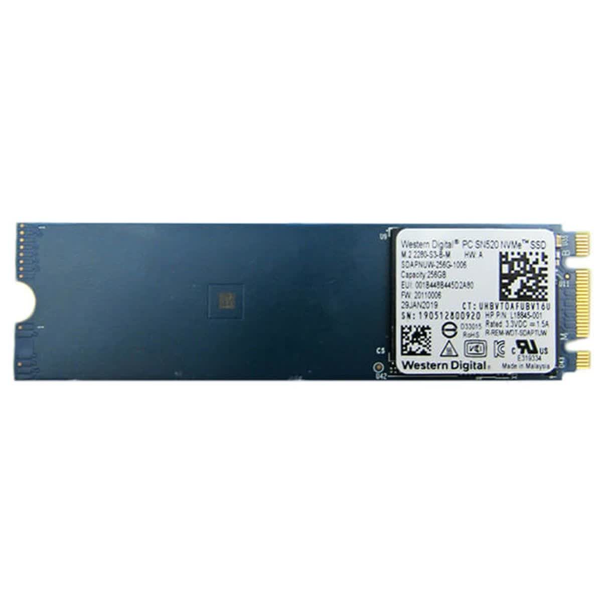 هارد m2 256g western  ssd